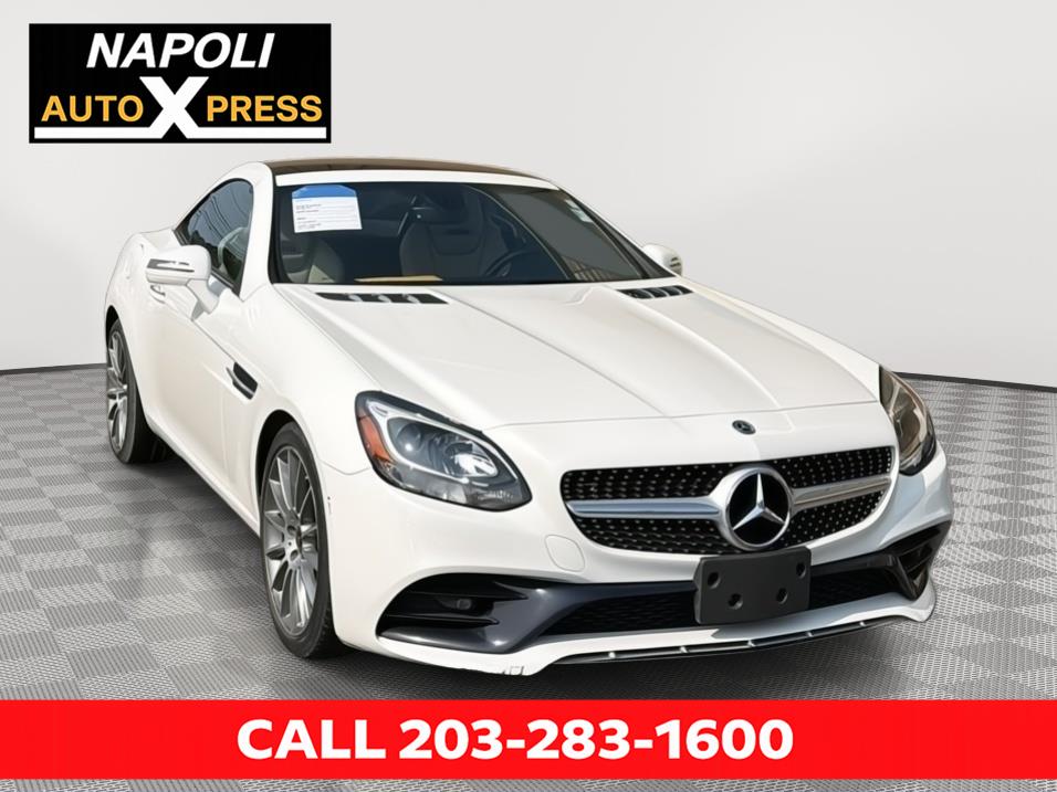 Polar White 2018 Mercedes-Benz SLC Convertible Rear-Wheel Drive Automatic