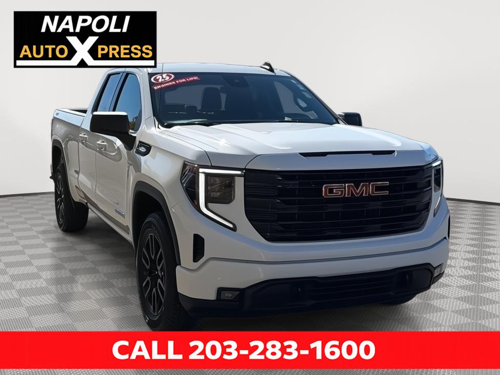 Summit White 2025 GMC Sierra 1500 Pickup Truck Four-Wheel Drive 8-Speed Automatic