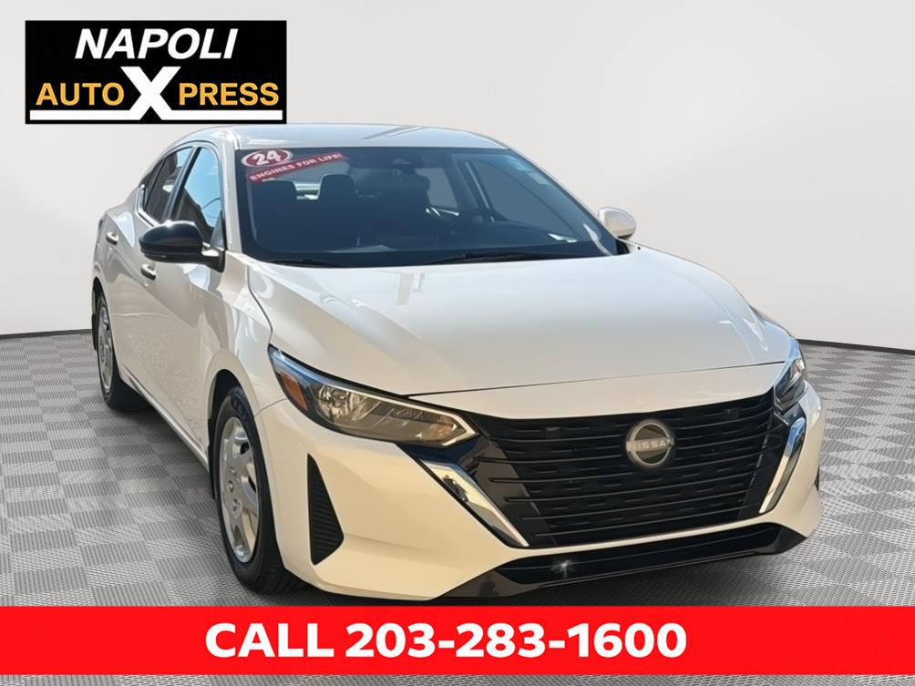 White (Fresh Powder) 2024 Nissan Sentra Sedan Front-Wheel Drive Continuously Variable Transmission
