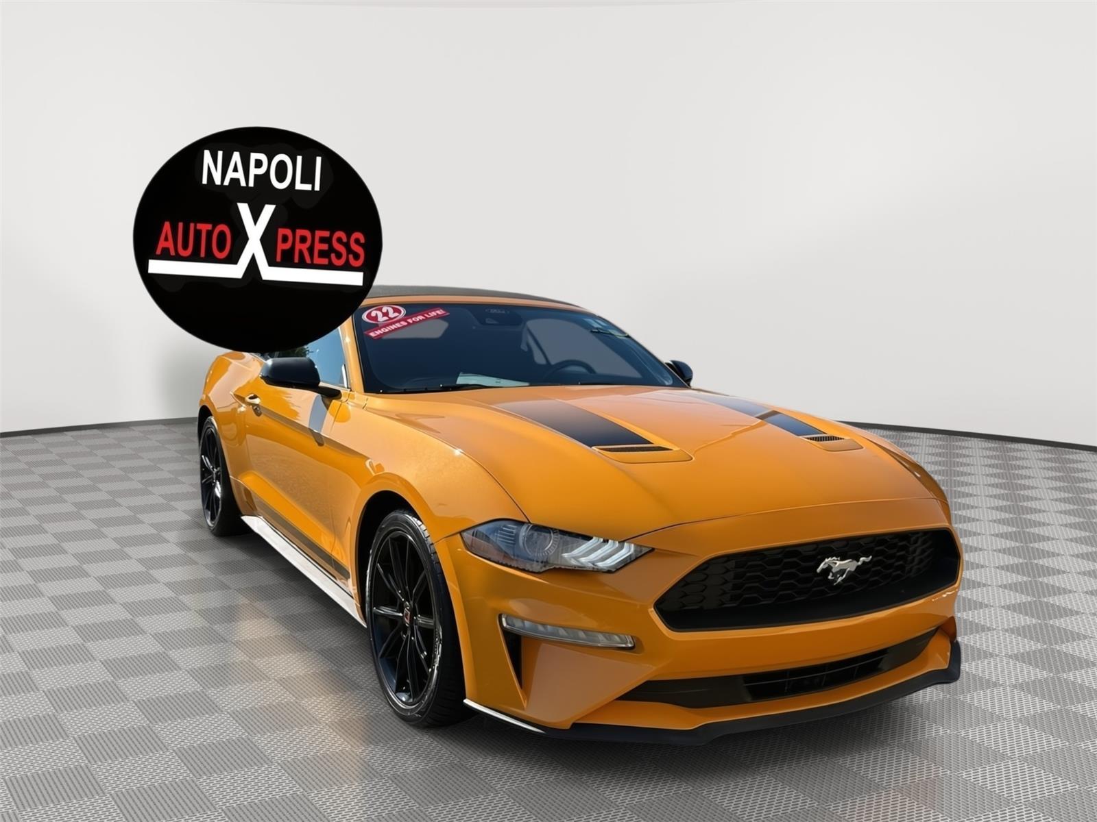Cyber Orange Metallic Tricoat 2022 Ford Mustang EcoBoost Premium Fastback RWD Coupe Rear-Wheel Drive Automatic