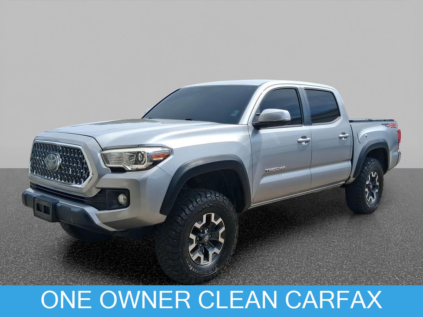 Silver Sky Metallic 2019 Toyota Tacoma Pickup Truck Four-Wheel Drive Manual