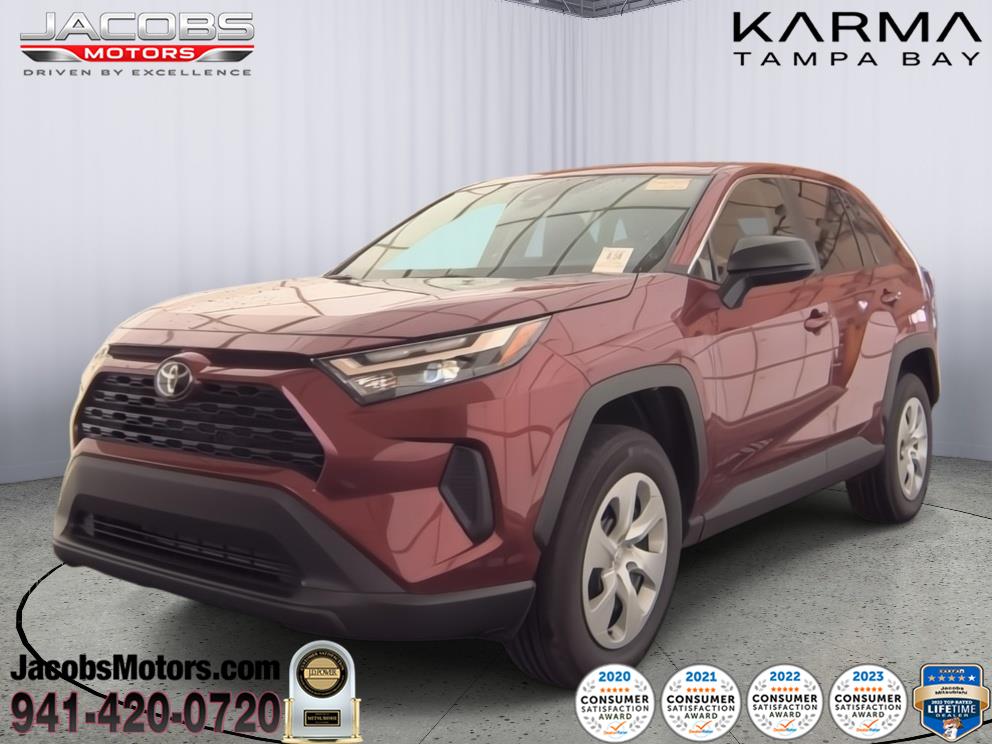 Red (Ruby Flare Pearl) 2025 Toyota RAV4 LE FWD SUV / Crossover Front-Wheel Drive 8-Speed Automatic