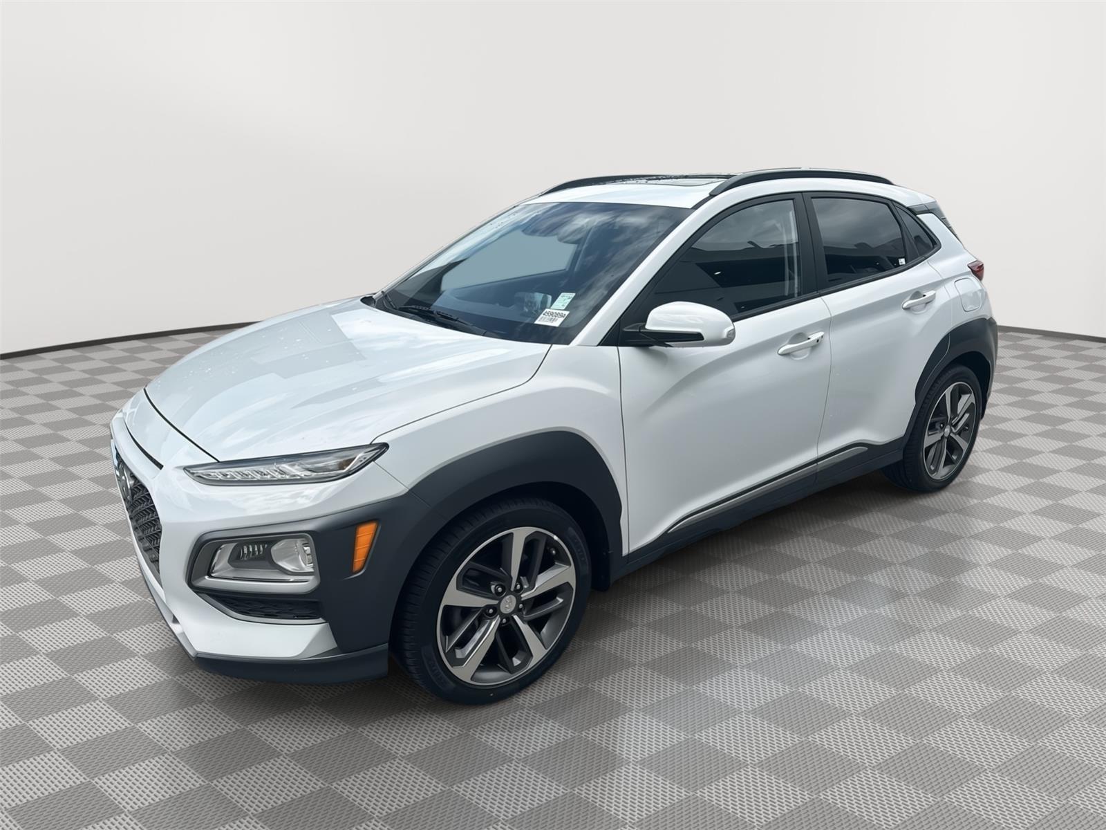 Chalk White 2021 Hyundai Kona SUV / Crossover Front-Wheel Drive Automatic