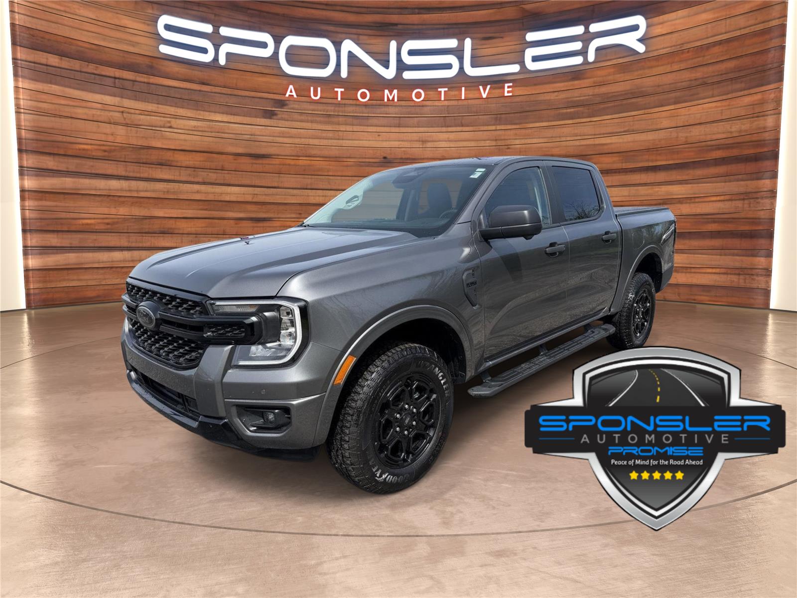 Carbonized Gray Metallic 2025 Ford Ranger Pickup Truck Four-Wheel Drive Automatic
