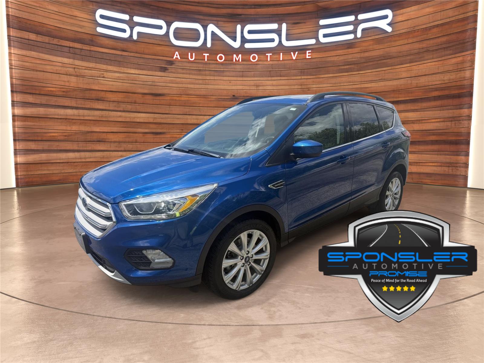 Lightning Blue Metallic 2019 Ford Escape SUV / Crossover All-Wheel Drive 6-Speed Automatic