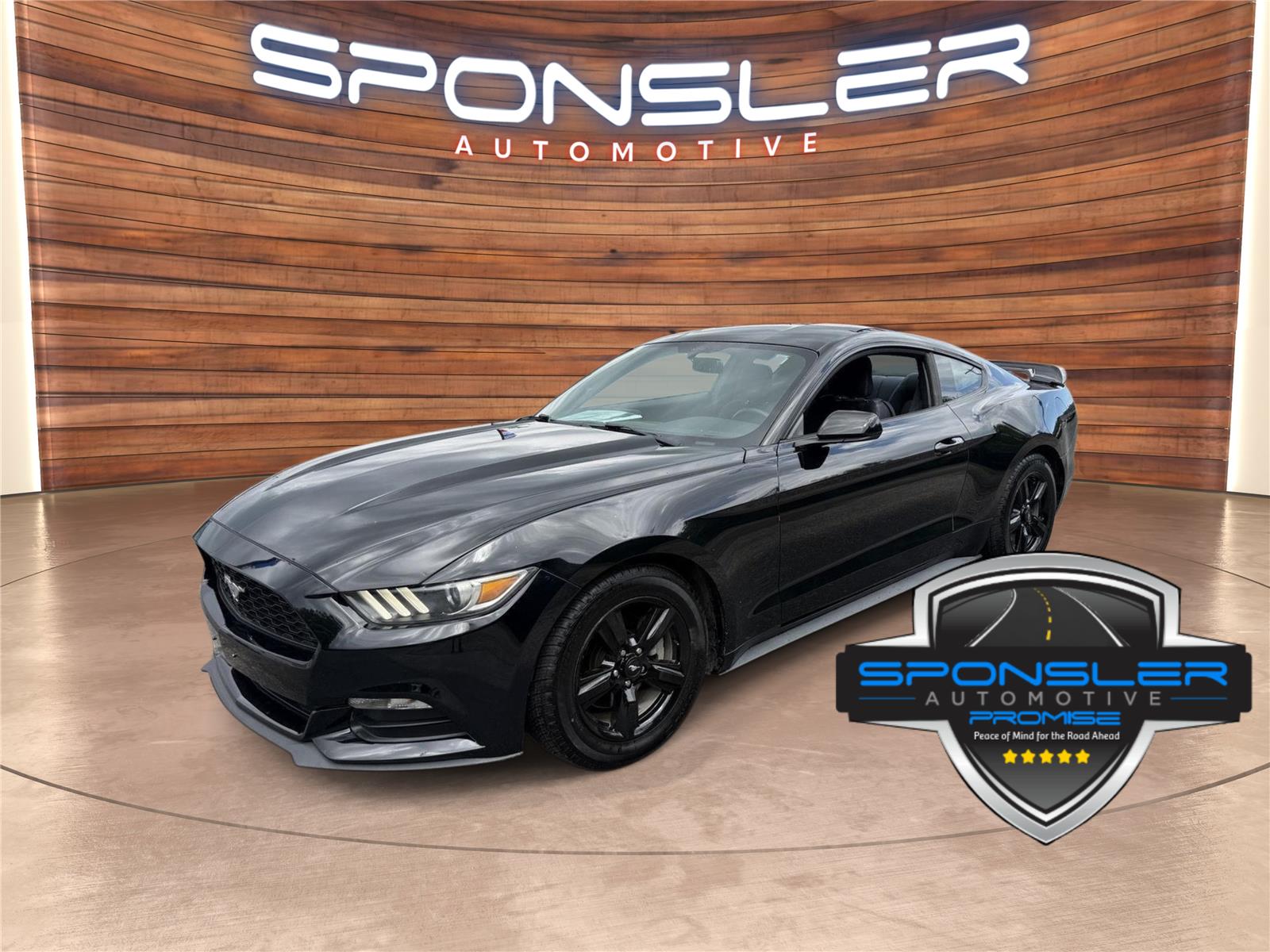 Shadow Black 2017 Ford Mustang Coupe Rear-Wheel Drive 6-Speed Manual