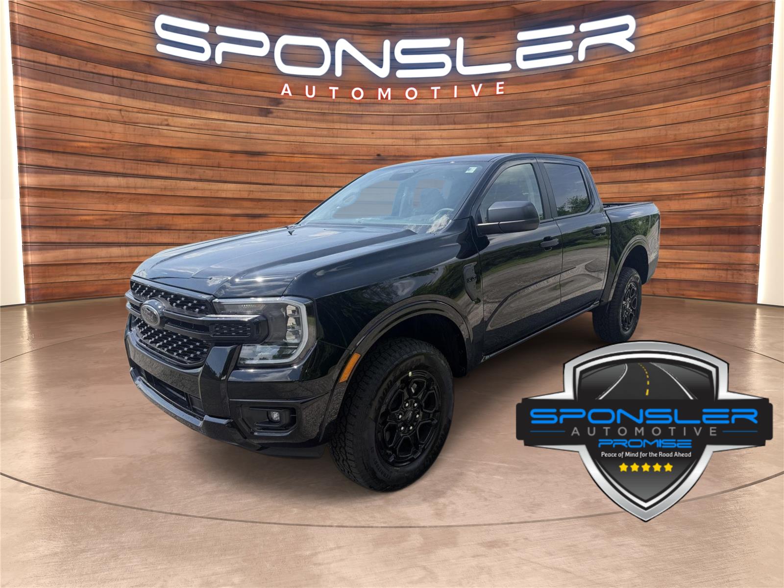 Shadow Black 2026 Ford Ranger Pickup Truck Four-Wheel Drive Automatic