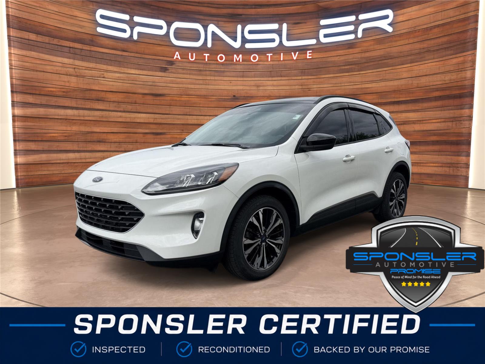 Star White Metallic Tri-Coat 2022 Ford Escape SUV / Crossover All-Wheel Drive 8-Speed Automatic