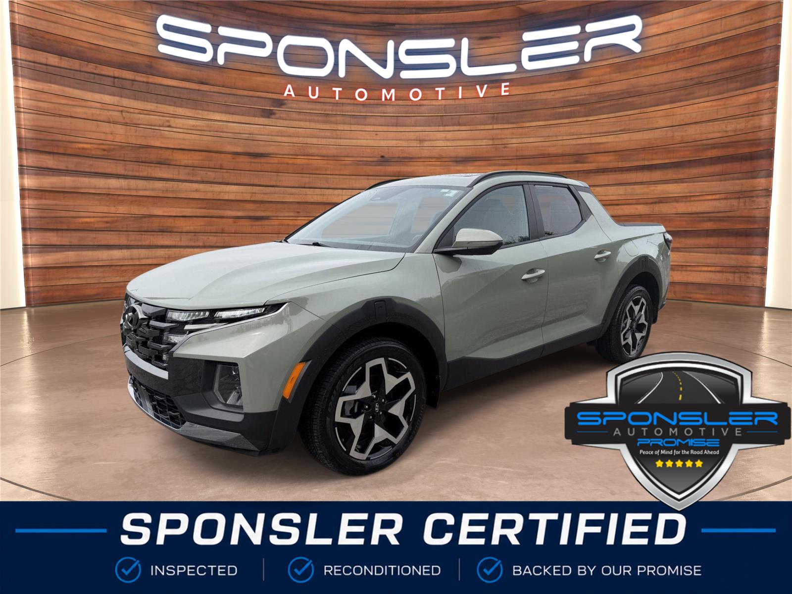 Sage Gray 2024 Hyundai Santa Cruz Pickup Truck All-Wheel Drive Automatic