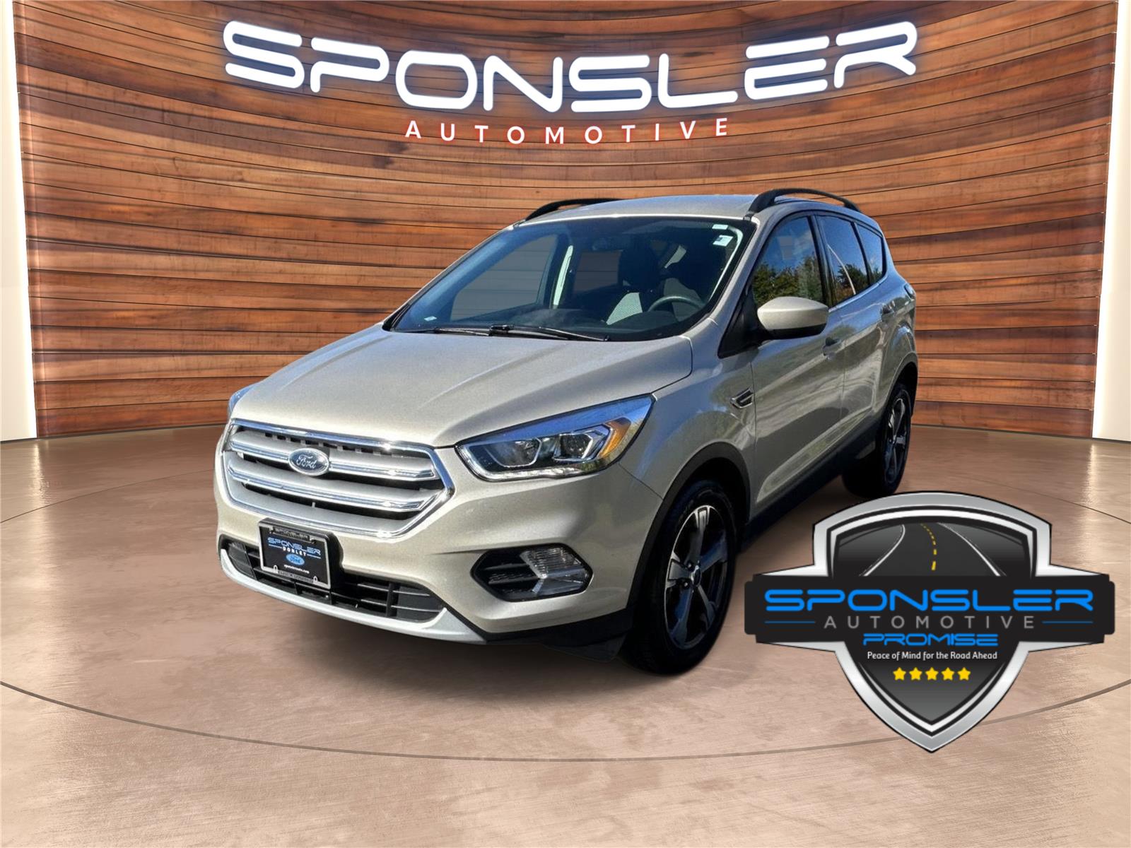 White Gold Metallic 2017 Ford Escape SUV / Crossover All-Wheel Drive 6-Speed Automatic