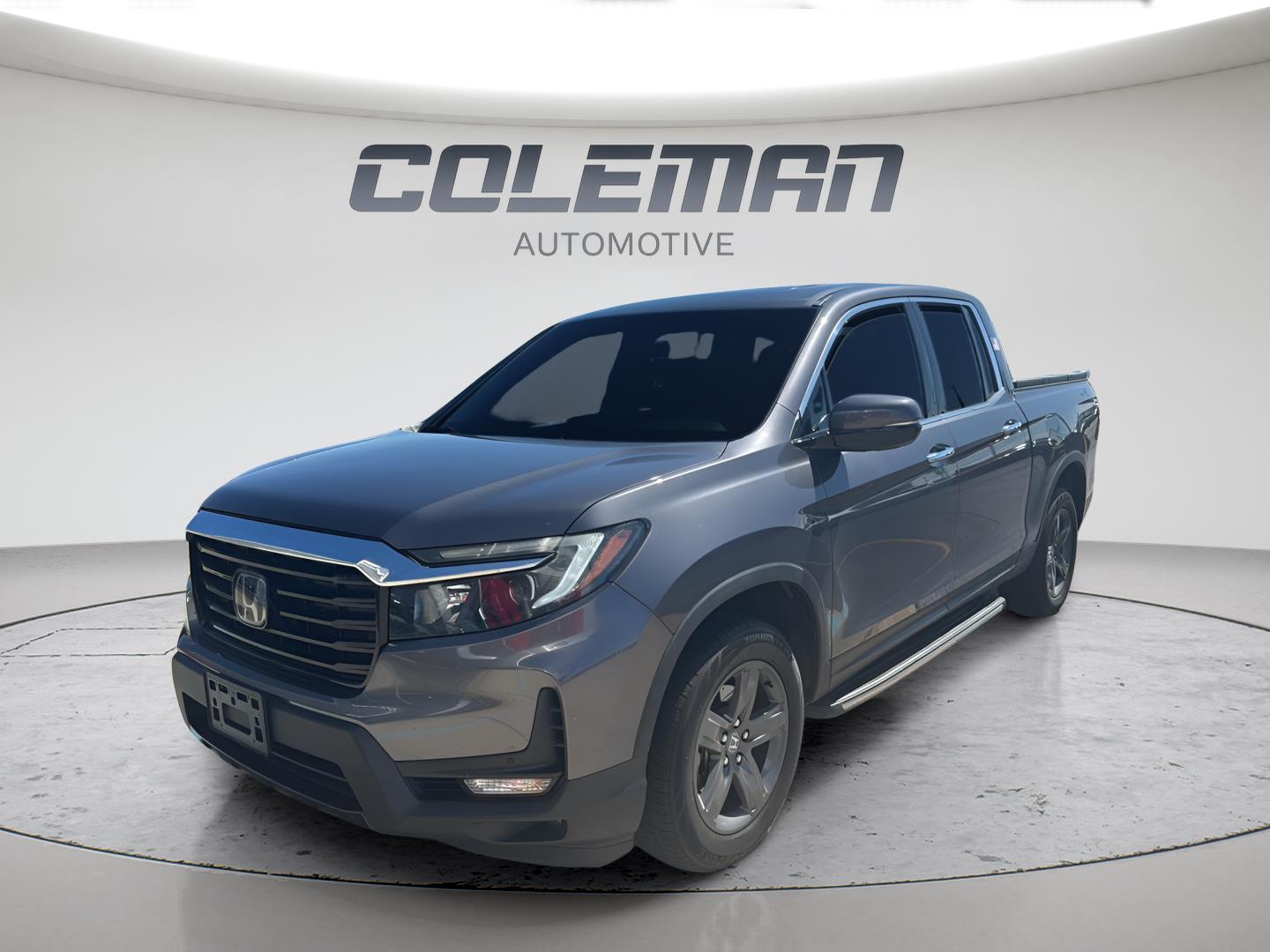 Gray (Modern Steel Metallic) 2021 Honda Ridgeline Pickup Truck All-Wheel Drive Automatic