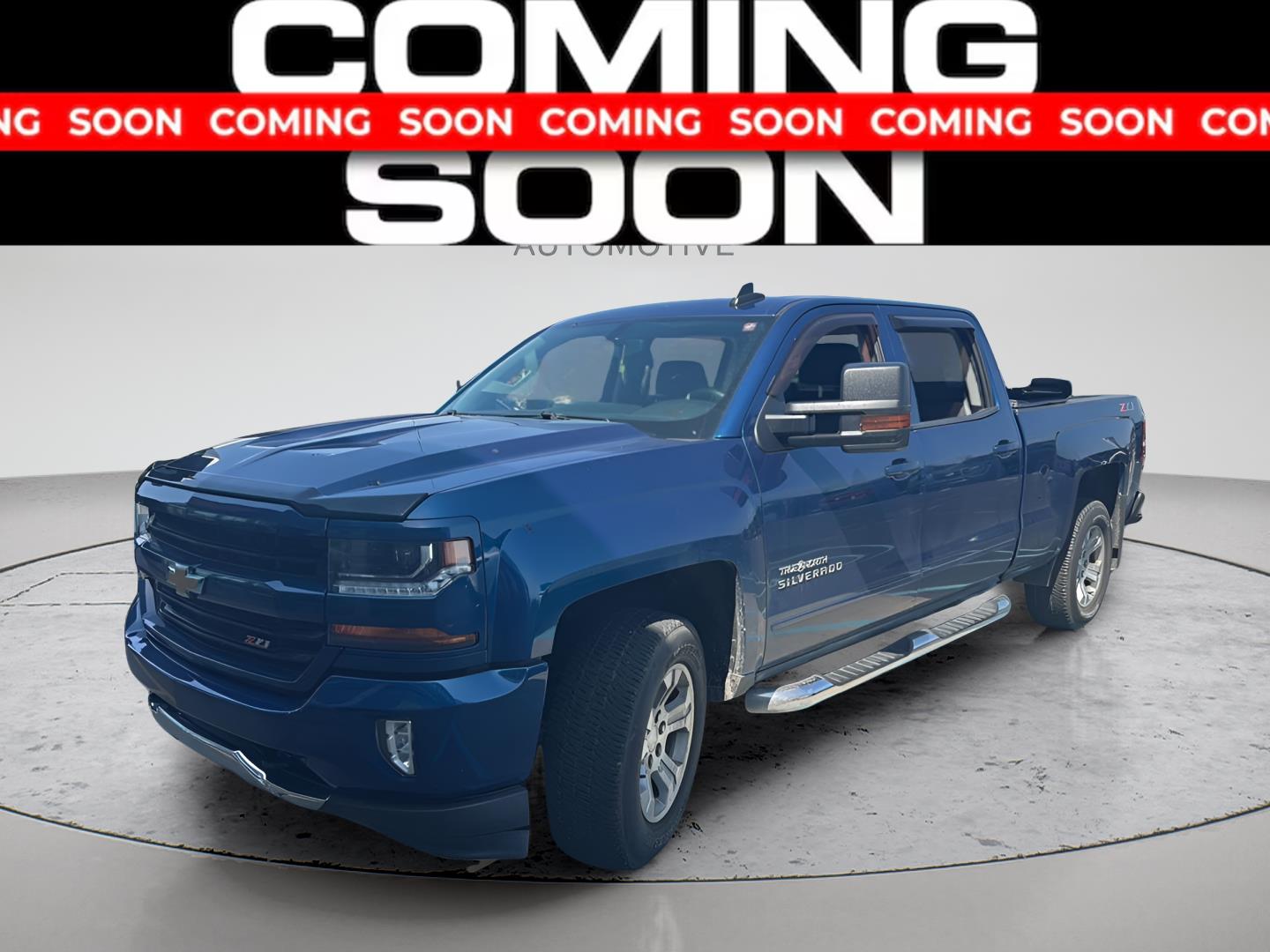 Deep Ocean Blue Metallic 2018 Chevrolet Silverado 1500 Pickup Truck Four-Wheel Drive 6-Speed Automatic