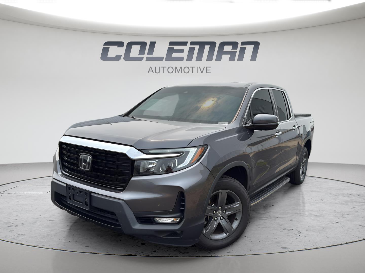 Gray (Modern Steel Metallic) 2021 Honda Ridgeline Pickup Truck All-Wheel Drive Automatic