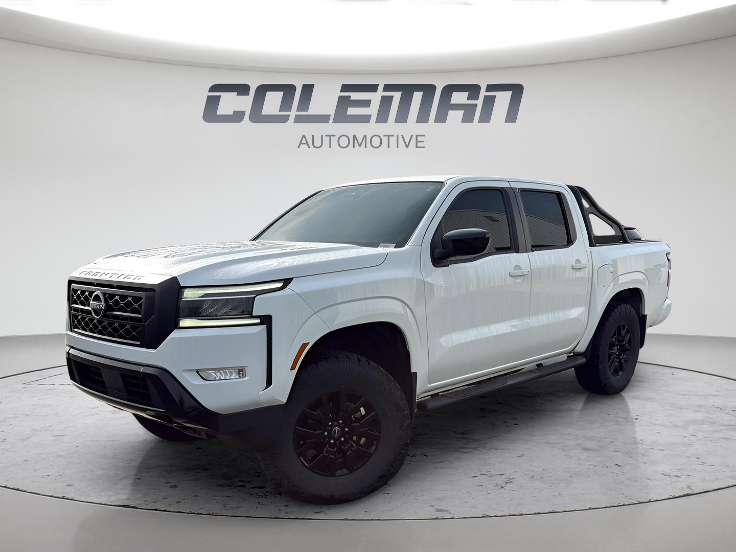 Glacier White 2023 Nissan Frontier Pickup Truck Four-Wheel Drive Automatic