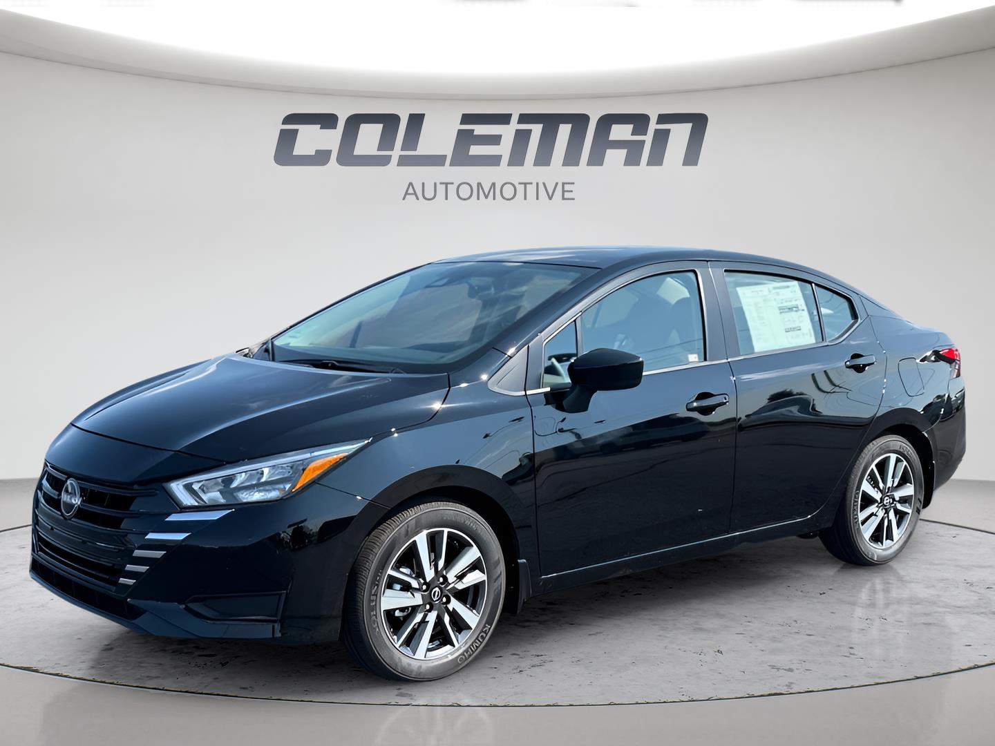 Super Black 2025 Nissan Versa Sedan Front-Wheel Drive Continuously Variable Transmission