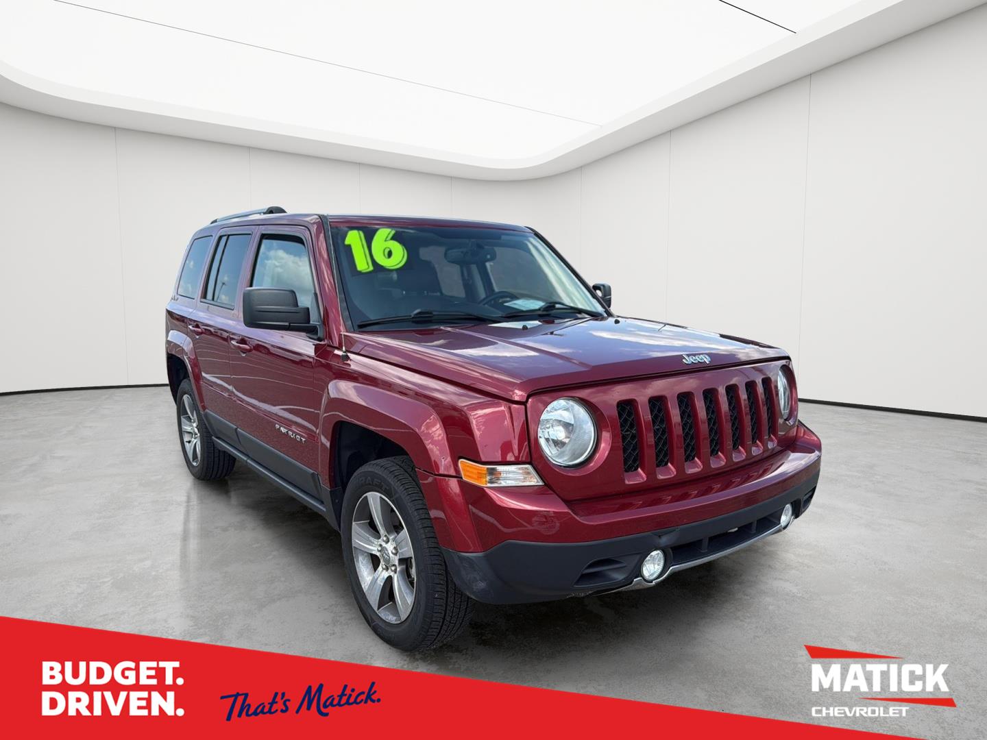 Deep Cherry Red Crystal Pearlcoat 2016 Jeep Patriot SUV / Crossover Front-Wheel Drive Continuously Variable Transmission