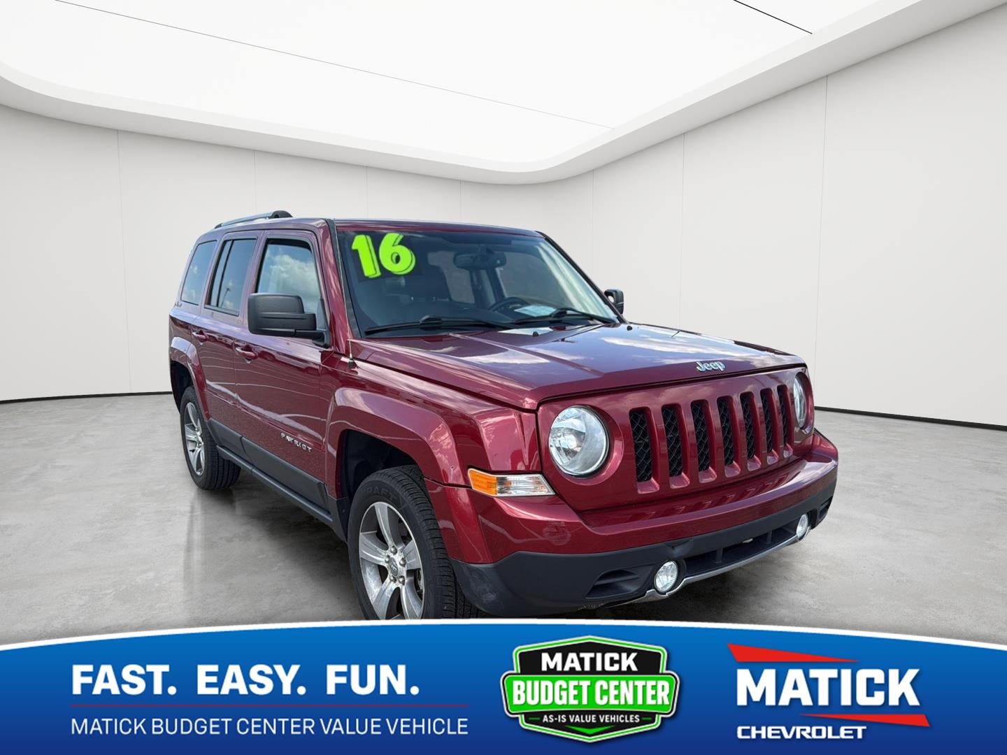 Deep Cherry Red Crystal Pearlcoat 2016 Jeep Patriot SUV / Crossover Front-Wheel Drive Continuously Variable Transmission
