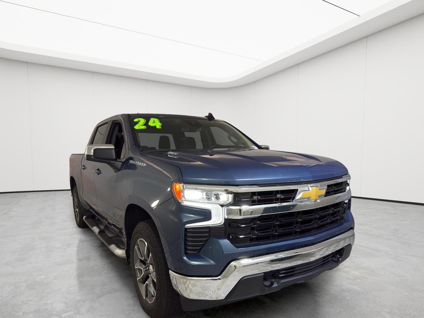 Lakeshore Blue Metallic 2024 Chevrolet Silverado 1500 Pickup Truck Four-Wheel Drive 8-Speed Automatic