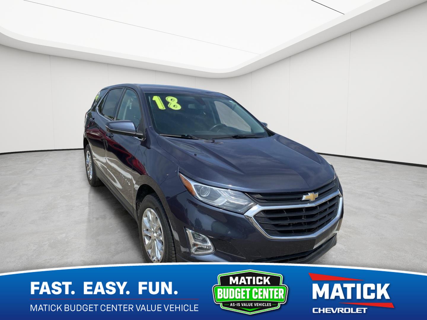 Storm Blue Metallic 2018 Chevrolet Equinox SUV / Crossover Front-Wheel Drive 6-Speed Automatic Overdrive