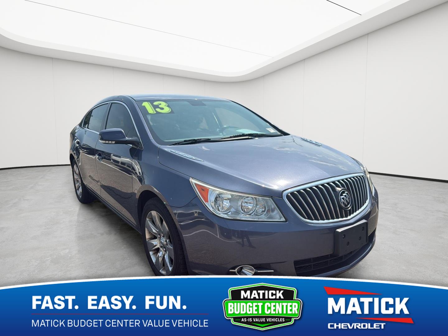 Atlantis Blue Metallic 2013 Buick LaCrosse Sedan Front-Wheel Drive 6-Speed Automatic Overdrive
