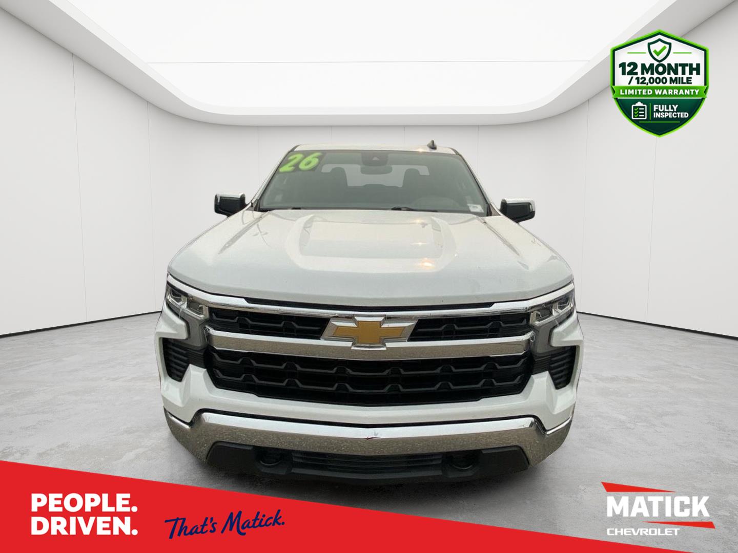 Summit White 2026 Chevrolet Silverado 1500 Pickup Truck Four-Wheel Drive 8-Speed Automatic