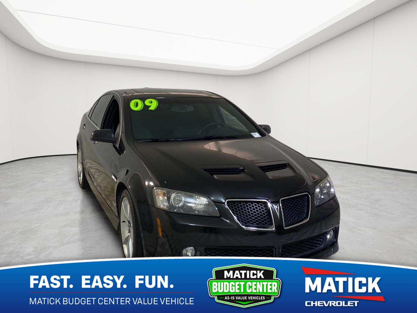 Panther Black Metallic 2009 Pontiac G8 Sedan Rear-Wheel Drive 6-Speed Automatic