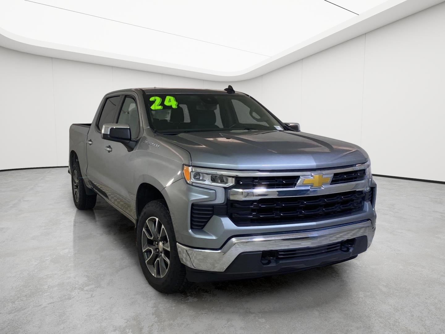 Sterling Gray Metallic 2024 Chevrolet Silverado 1500 Pickup Truck Four-Wheel Drive Automatic