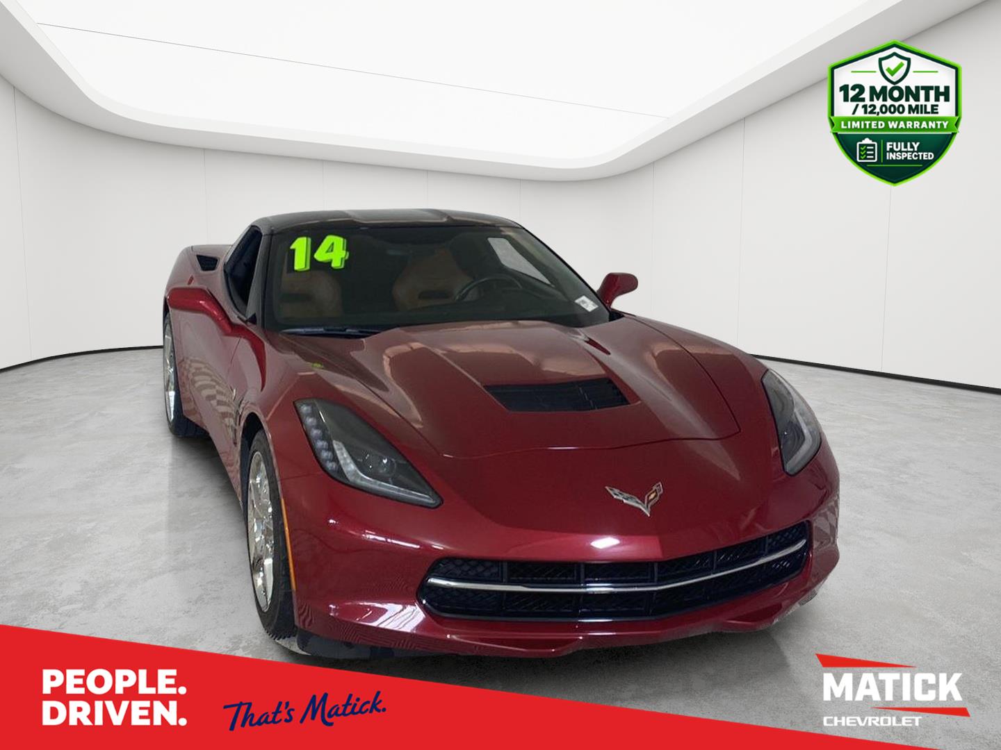 Crystal Red Tintcoat 2014 Chevrolet Corvette Coupe Rear-Wheel Drive 7-Speed Manual