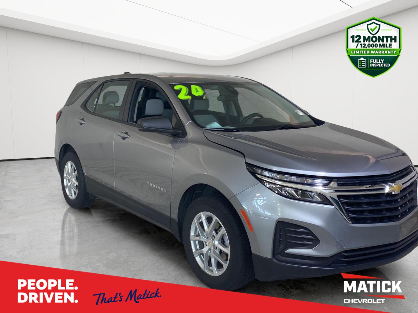 Sterling Gray Metallic 2024 Chevrolet Equinox SUV / Crossover Front-Wheel Drive 6-Speed Automatic Overdrive