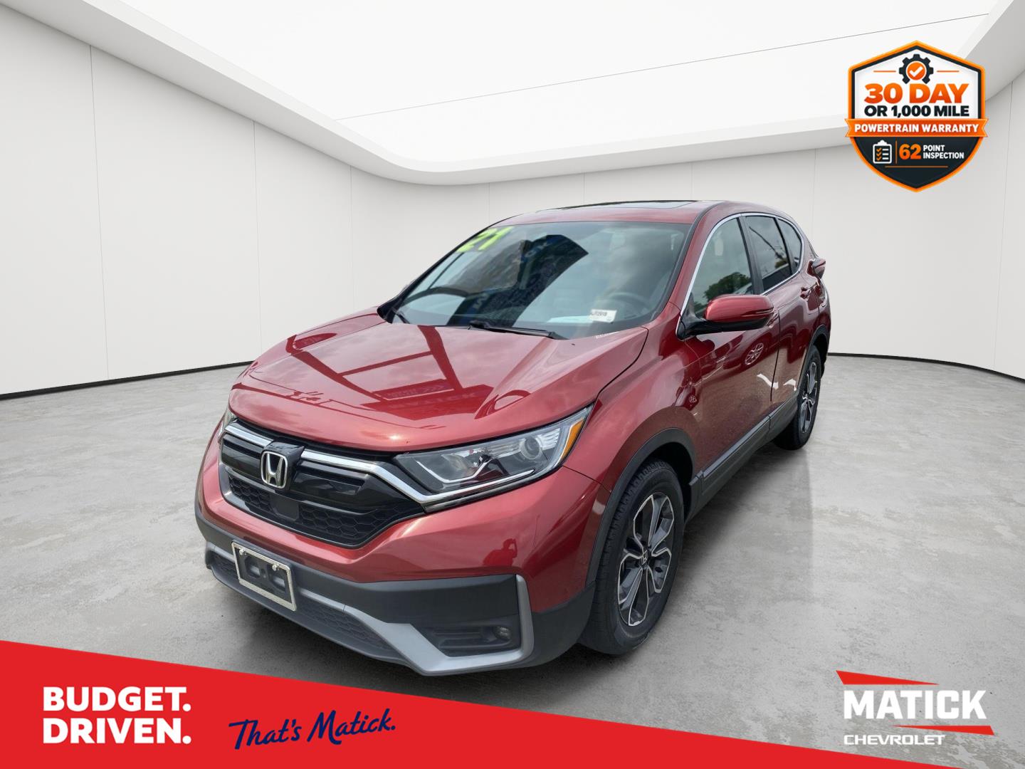 Radiant Red Metallic 2021 Honda CR-V SUV / Crossover Front-Wheel Drive Continuously Variable Transmission