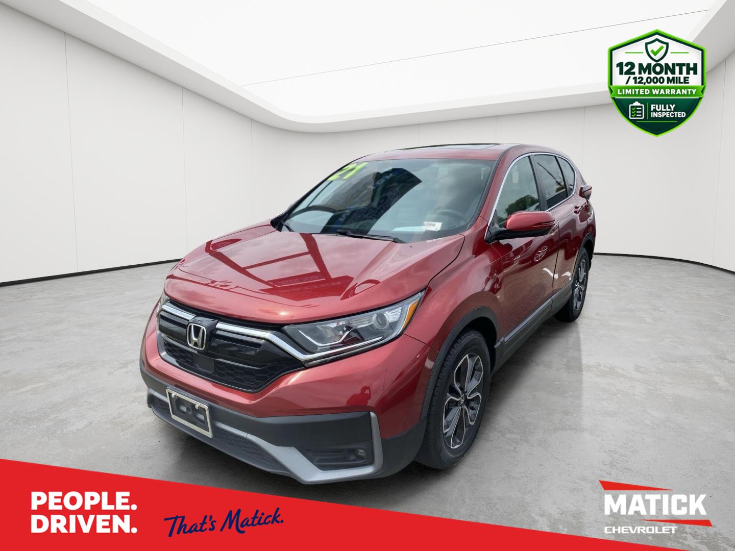 Radiant Red Metallic 2021 Honda CR-V SUV / Crossover Front-Wheel Drive Continuously Variable Transmission