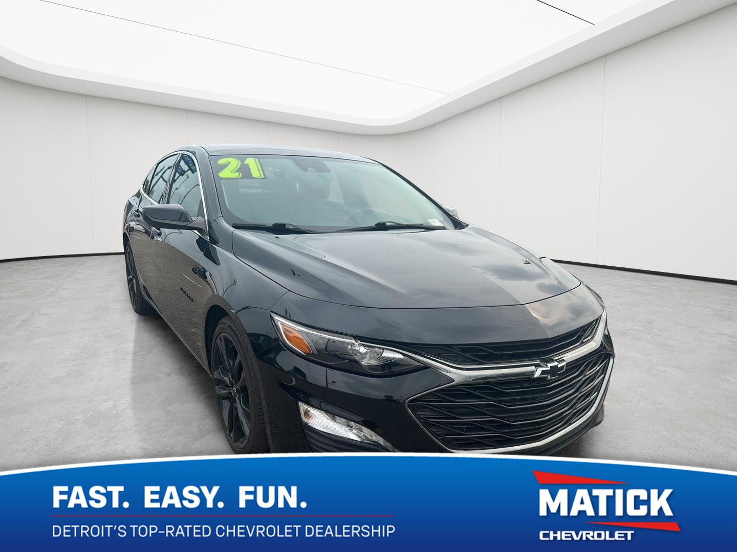 Mosaic Black Metallic 2021 Chevrolet Malibu Sedan Front-Wheel Drive Continuously Variable Transmission