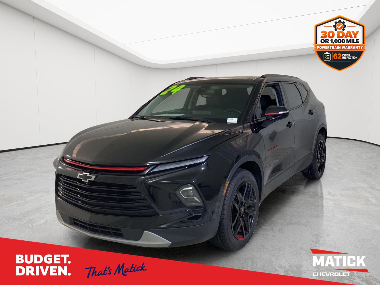 Black 2024 Chevrolet Blazer SUV / Crossover Front-Wheel Drive 9-Speed Automatic