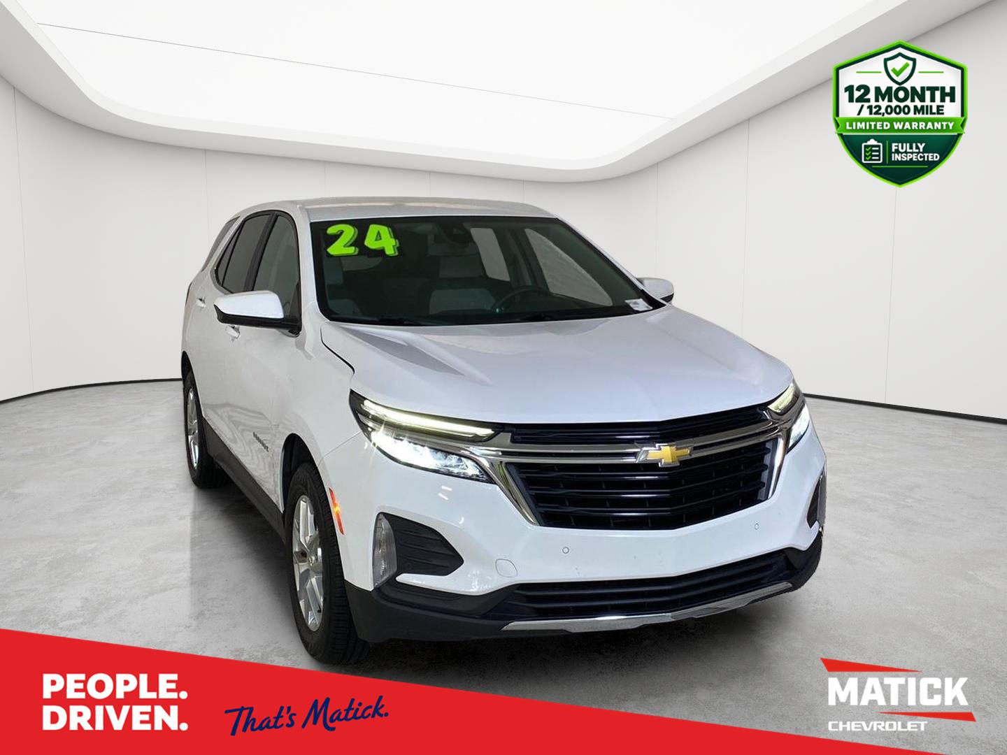 Summit White 2024 Chevrolet Equinox SUV / Crossover Four-Wheel Drive 6-Speed Automatic Overdrive