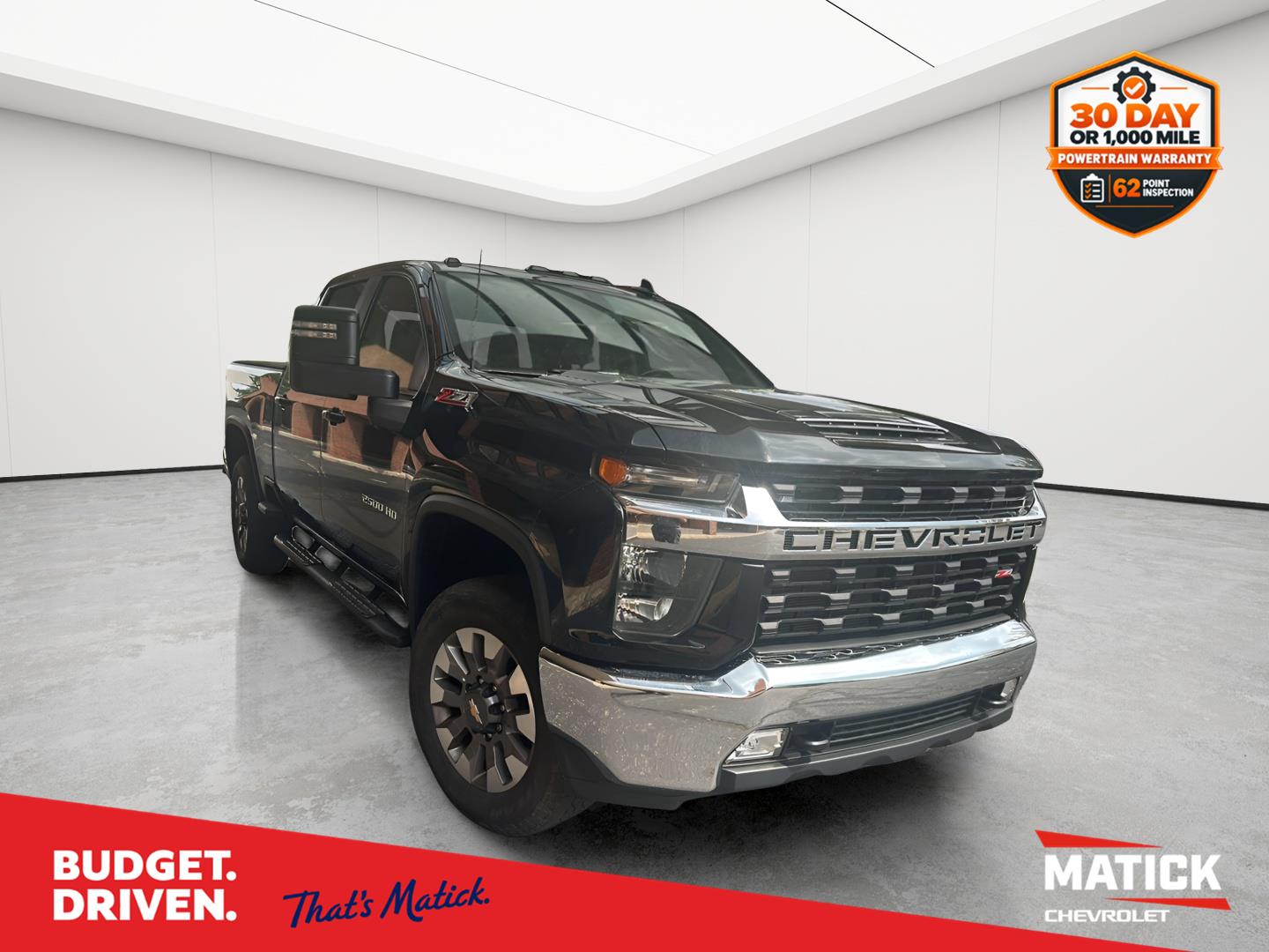 Black 2021 Chevrolet Silverado 2500HD Pickup Truck Four-Wheel Drive 6-Speed Automatic