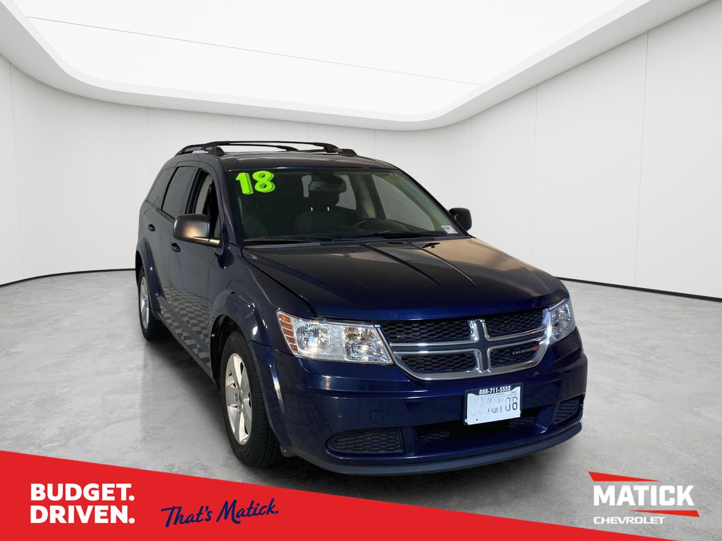 Contusion Blue Pearlcoat 2018 Dodge Journey SUV / Crossover Front-Wheel Drive 4-Speed Automatic
