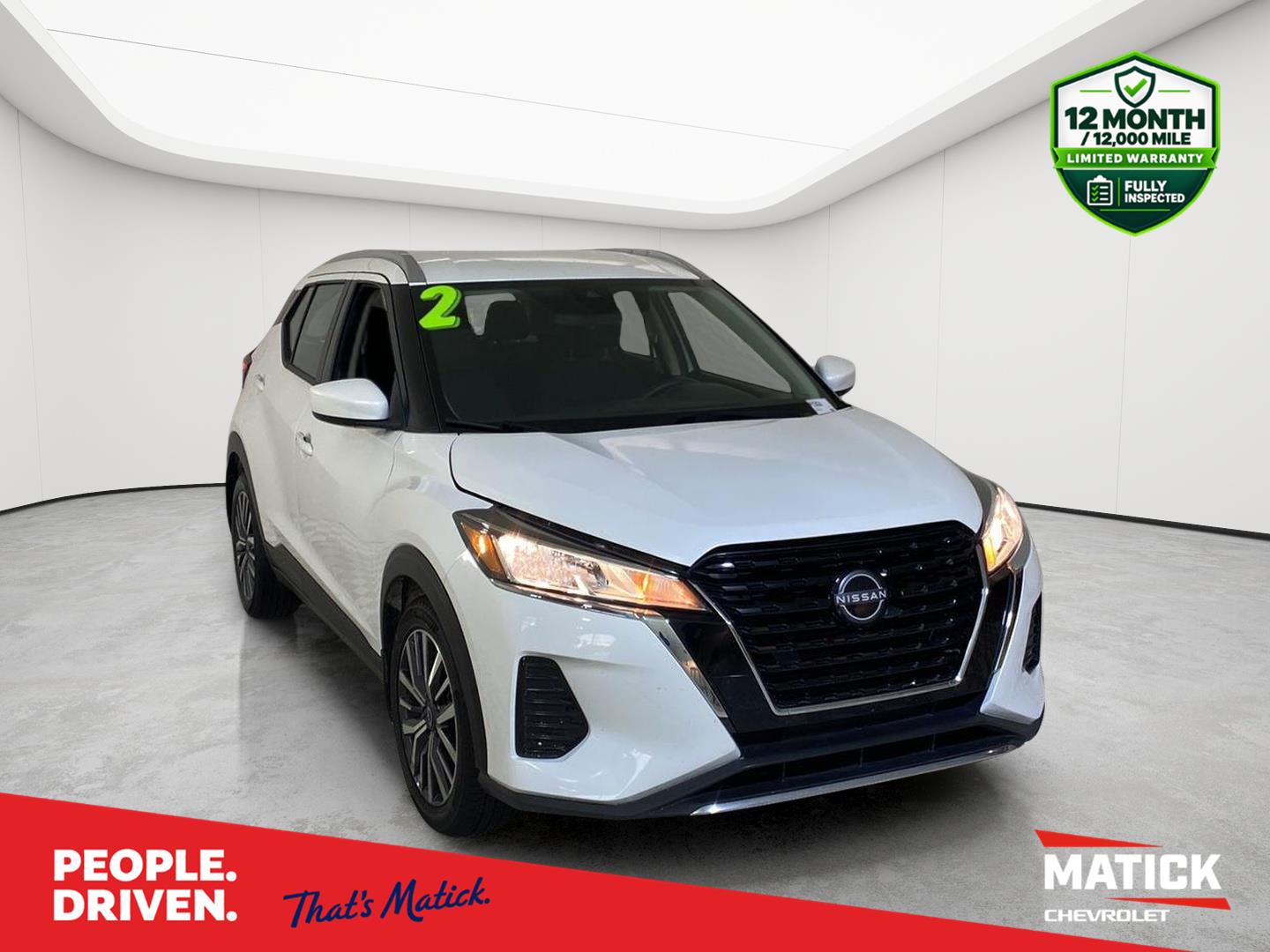 Aspen White Tricoat 2024 Nissan Kicks SUV / Crossover Front-Wheel Drive Continuously Variable Transmission