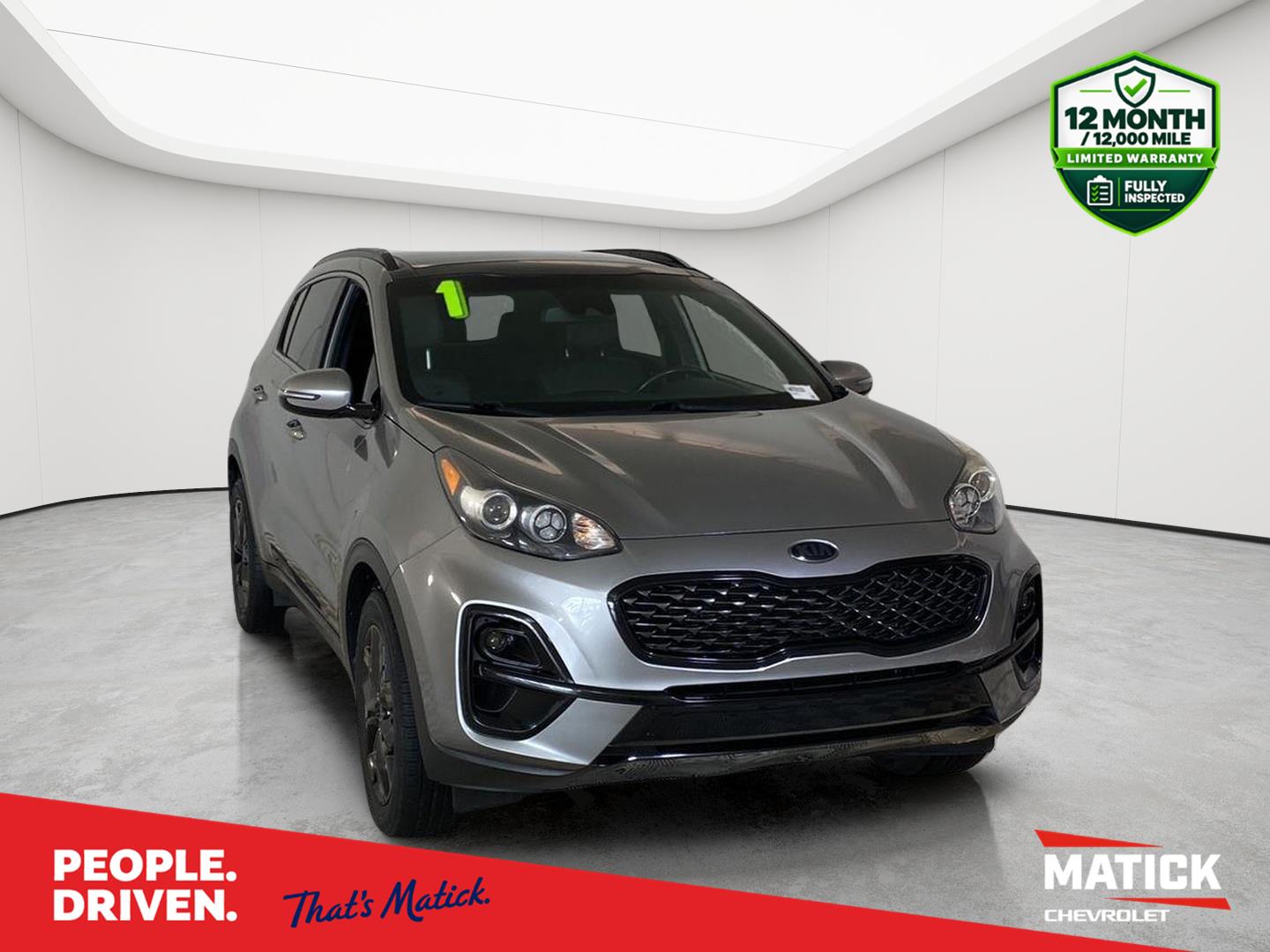 Steel Gray 2021 Kia Sportage SUV / Crossover All-Wheel Drive 6-Speed Automatic