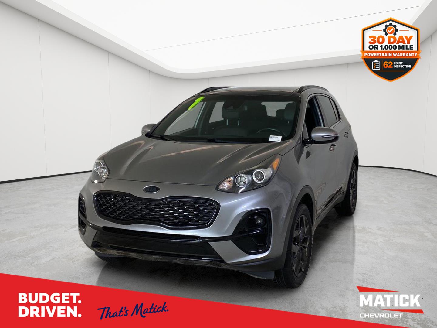 Steel Gray 2021 Kia Sportage SUV / Crossover All-Wheel Drive 6-Speed Automatic