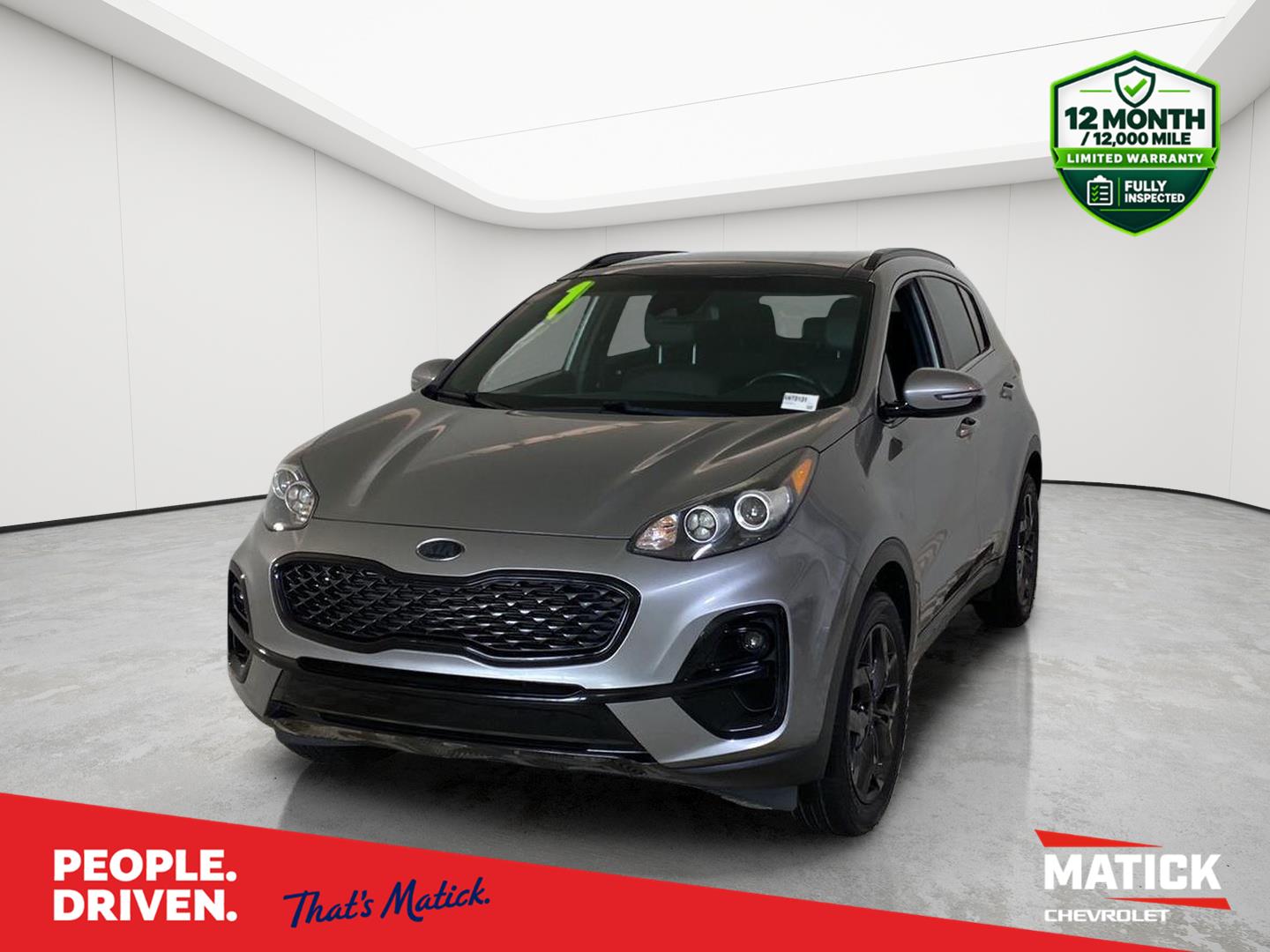Steel Gray 2021 Kia Sportage SUV / Crossover All-Wheel Drive 6-Speed Automatic