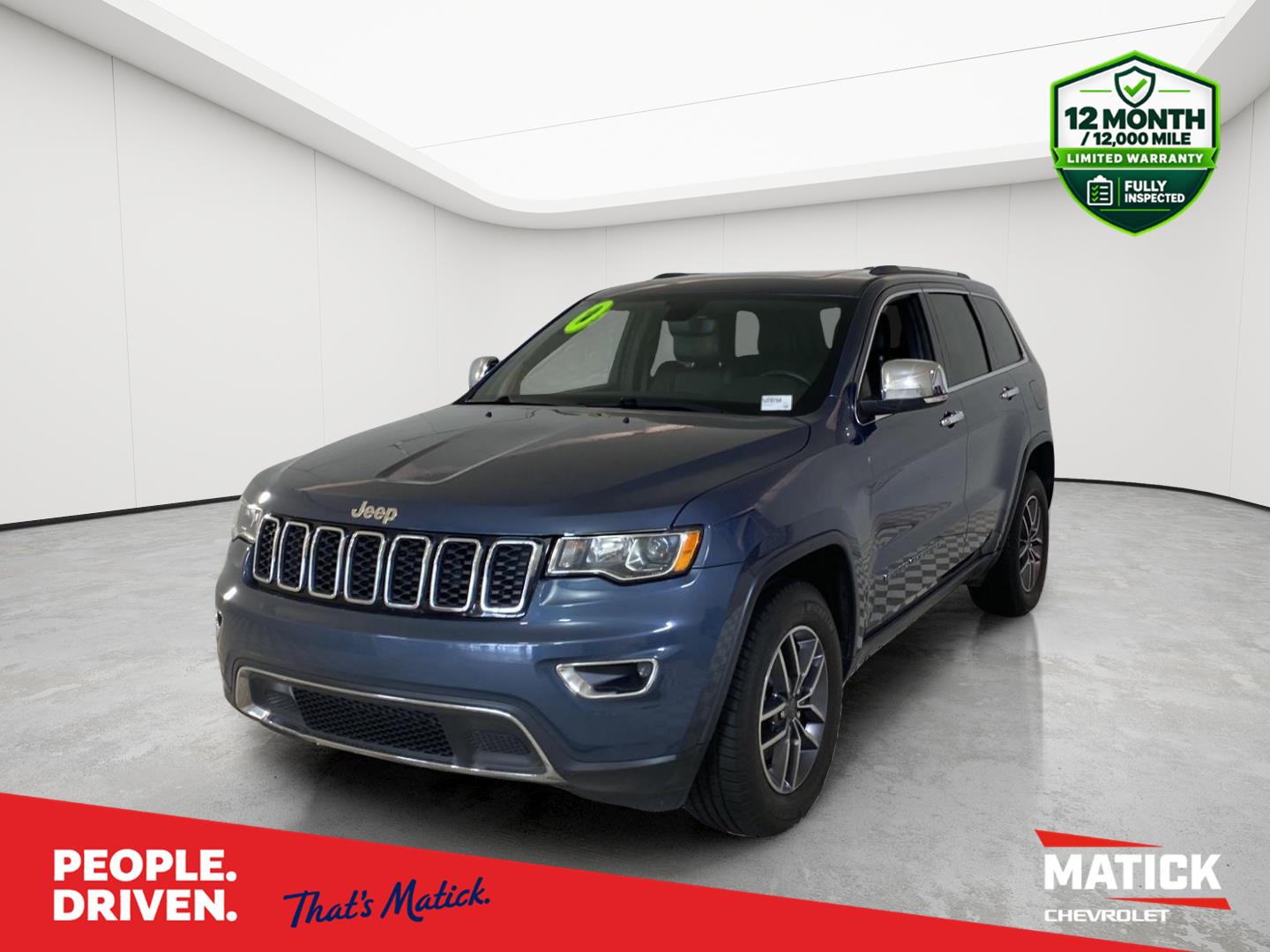 Slate Blue Pearlcoat 2020 Jeep Grand Cherokee SUV / Crossover Four-Wheel Drive 8-Speed Automatic