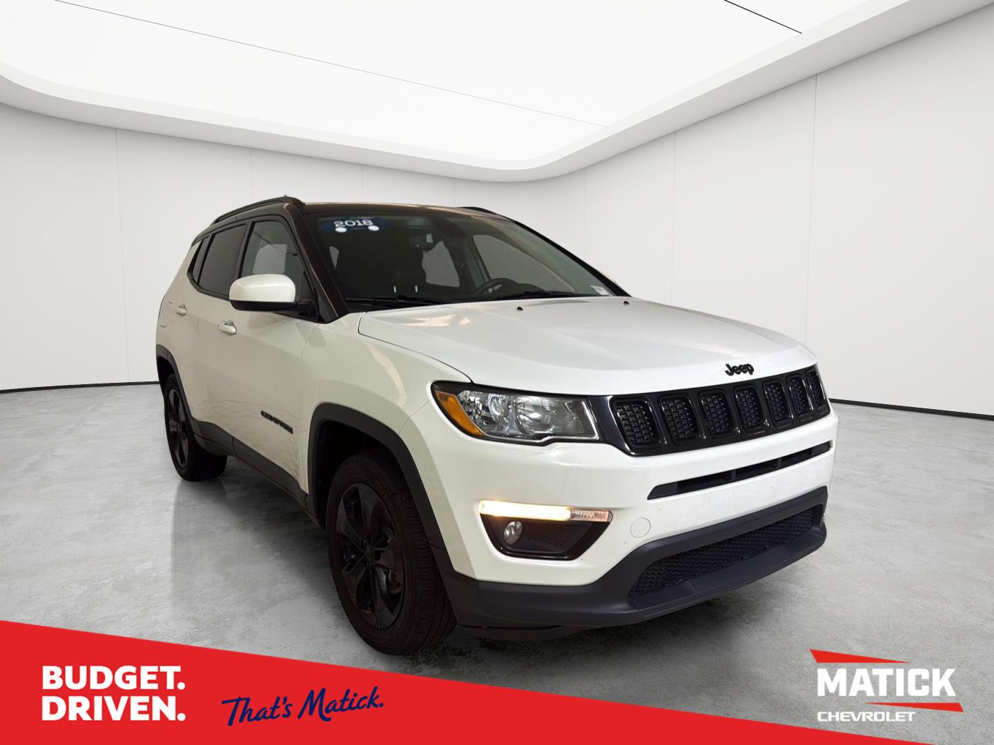 White Clearcoat 2018 Jeep Compass SUV / Crossover Four-Wheel Drive 9-Speed Automatic