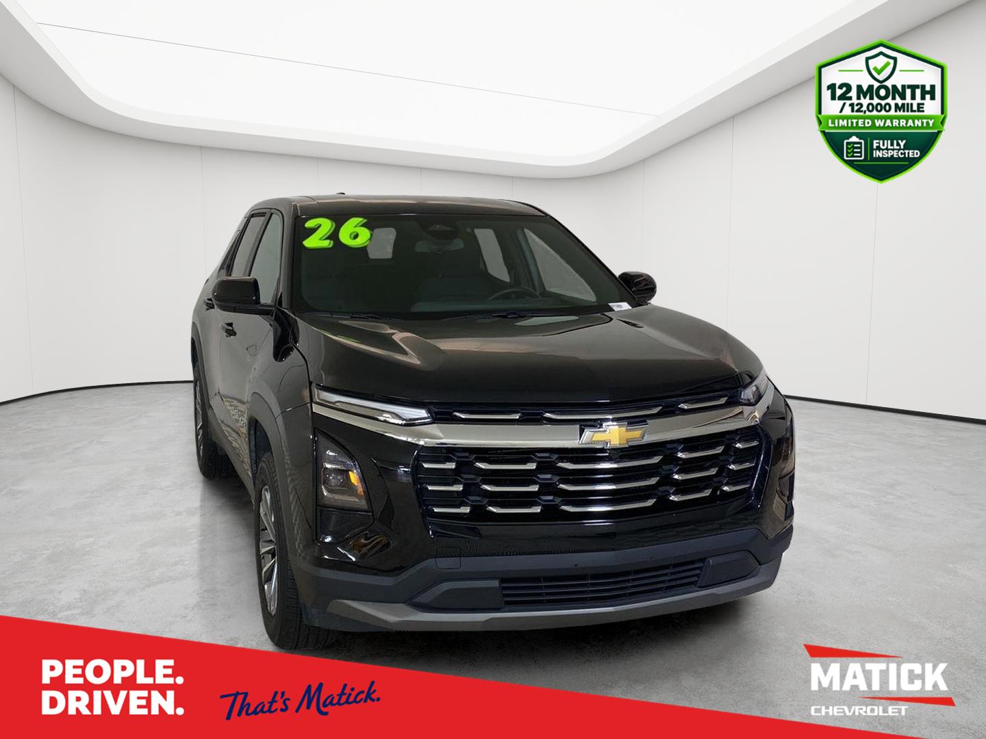 Mosaic Black Metallic 2026 Chevrolet Equinox SUV / Crossover Front-Wheel Drive Continuously Variable Transmission
