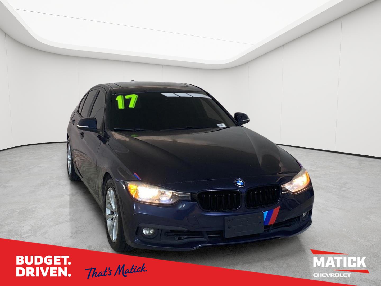 Imperial Blue Metallic 2017 BMW 3 Series Sedan All-Wheel Drive Automatic