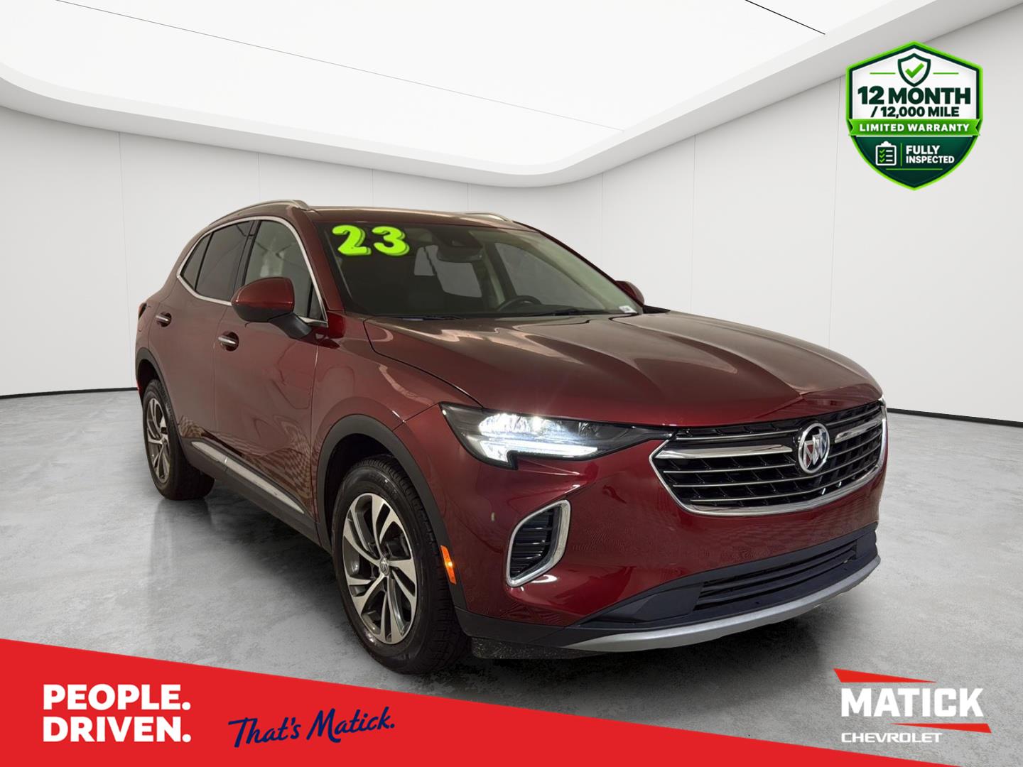 Cinnabar Metallic 2023 Buick Envision SUV / Crossover Front-Wheel Drive 9-Speed Automatic