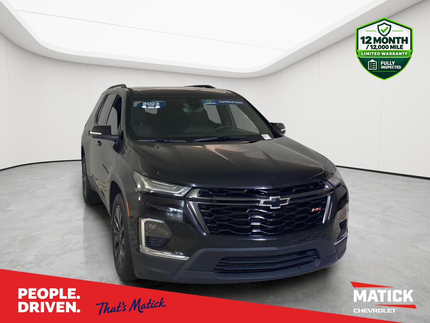 Mosaic Black Metallic 2023 Chevrolet Traverse SUV / Crossover Four-Wheel Drive 9-Speed Automatic