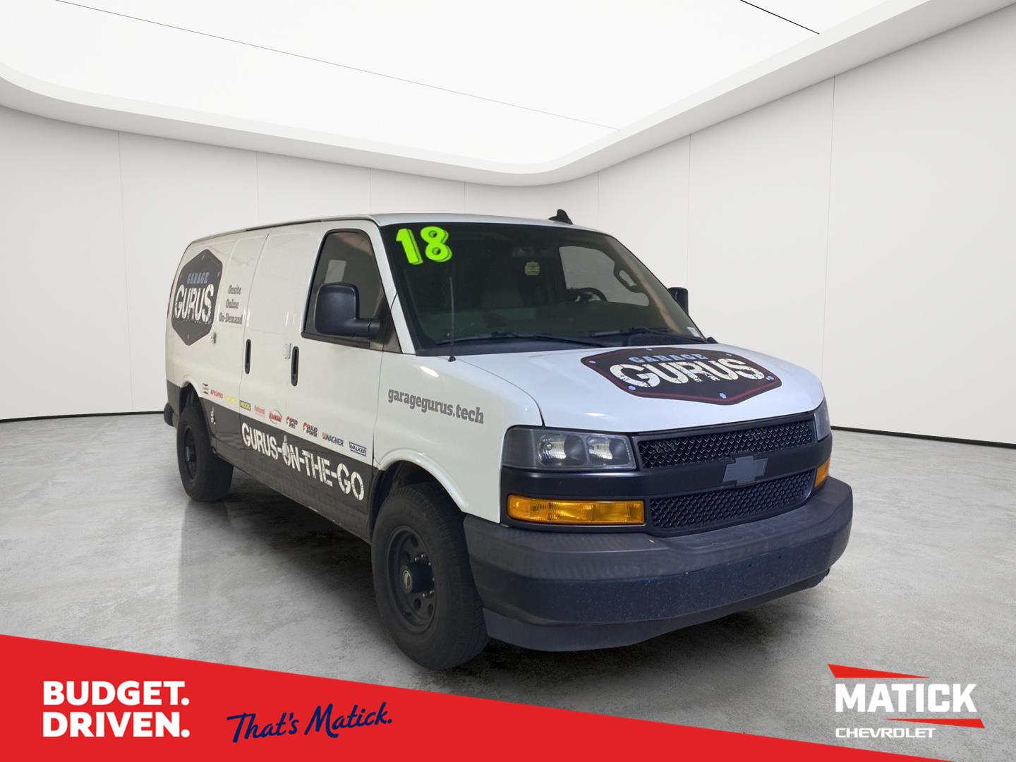Summit White 2018 Chevrolet Express Cargo Van Rear-Wheel Drive 6-Speed Automatic