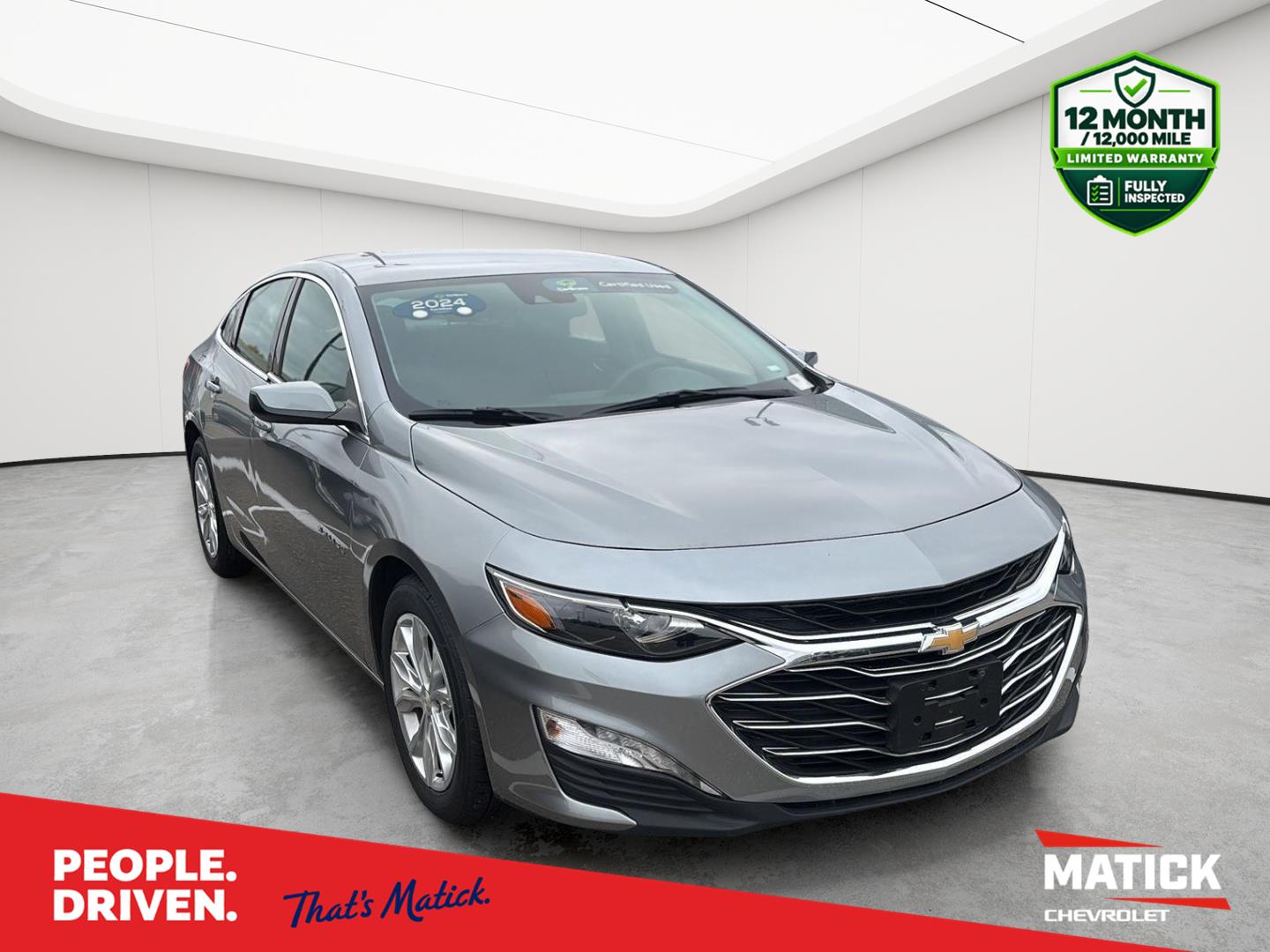 Sterling Gray Metallic 2024 Chevrolet Malibu Sedan Front-Wheel Drive Continuously Variable Transmission