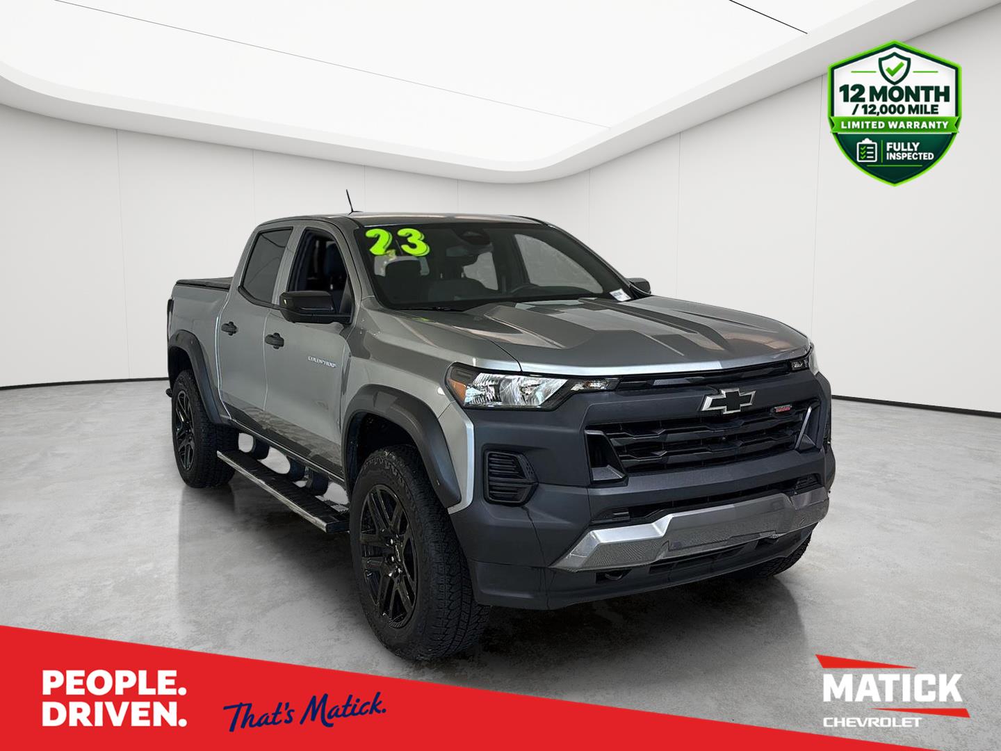Sterling Gray Metallic 2023 Chevrolet Colorado Pickup Truck Four-Wheel Drive 8-Speed Automatic