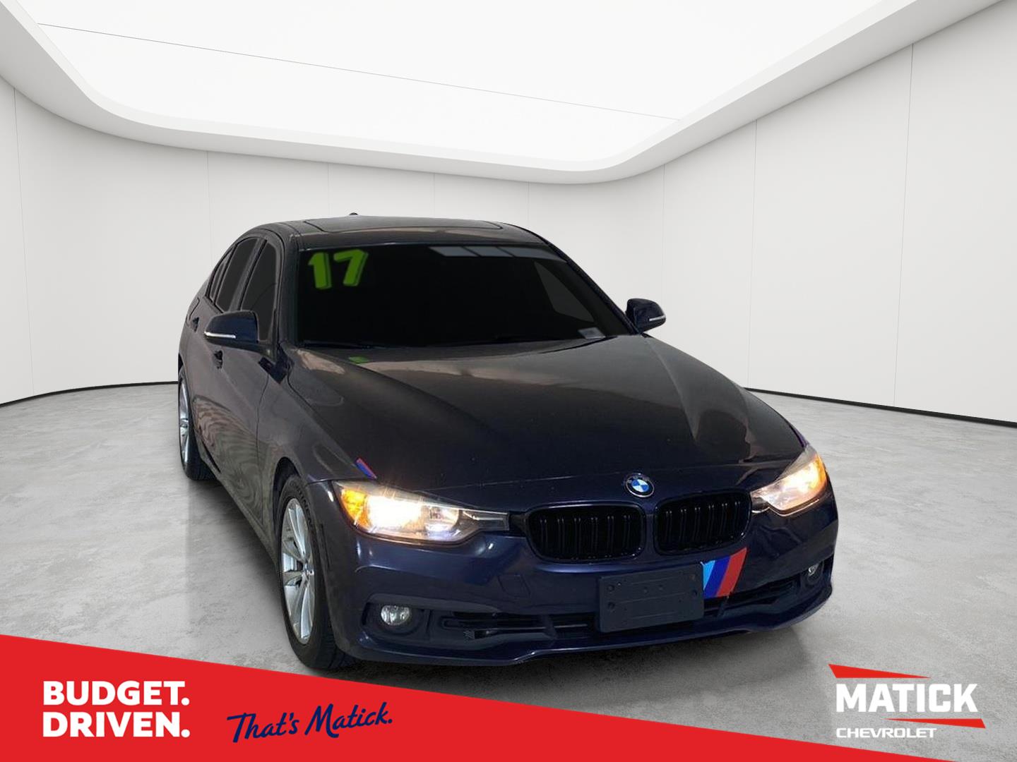 Imperial Blue Metallic 2017 BMW 3 Series Sedan All-Wheel Drive Automatic